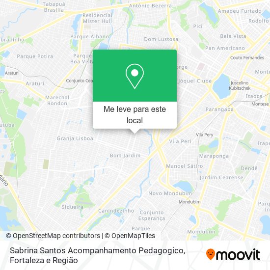 Sabrina Santos Acompanhamento Pedagogico mapa