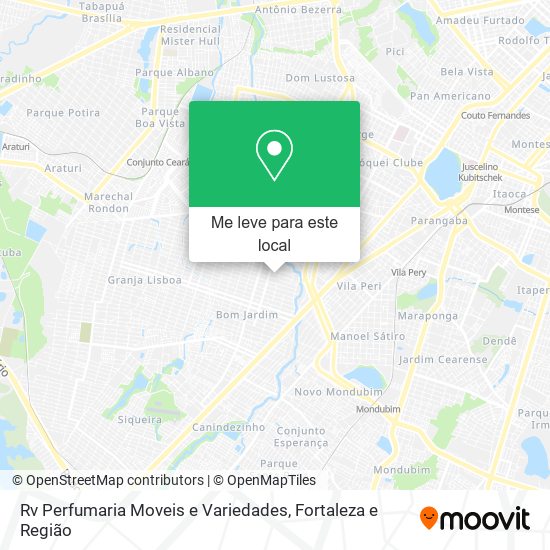 Rv Perfumaria Moveis e Variedades mapa