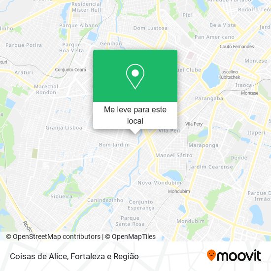 Coisas de Alice mapa