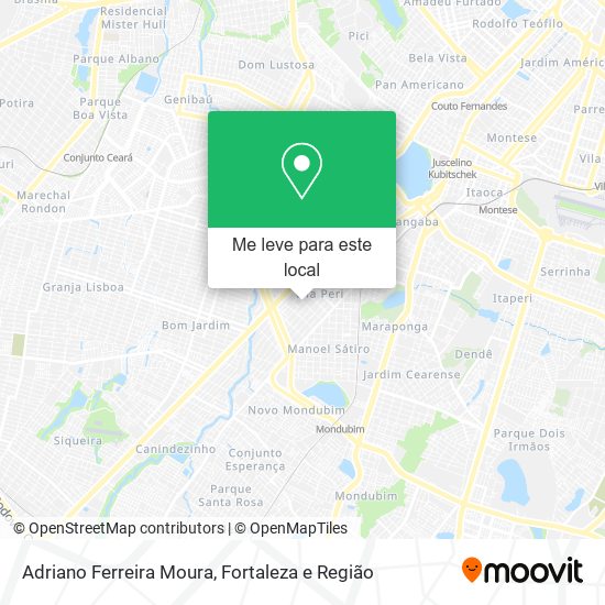 Adriano Ferreira Moura mapa