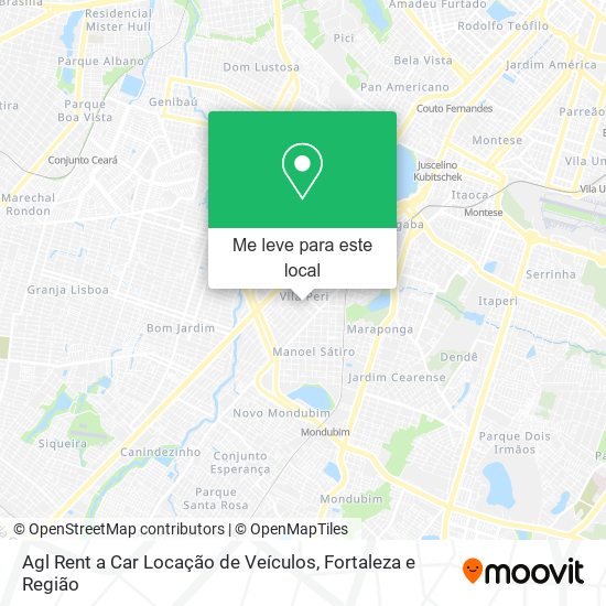 Agl Rent a Car Locação de Veículos mapa