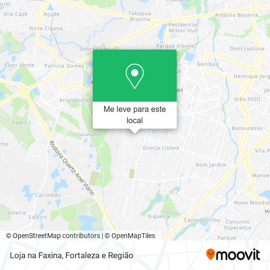 Loja na Faxina mapa