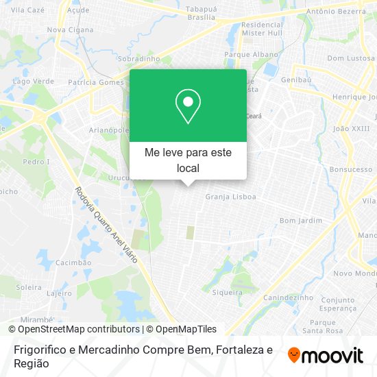 Frigorifico e Mercadinho Compre Bem mapa