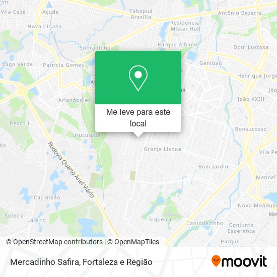 Mercadinho Safira mapa