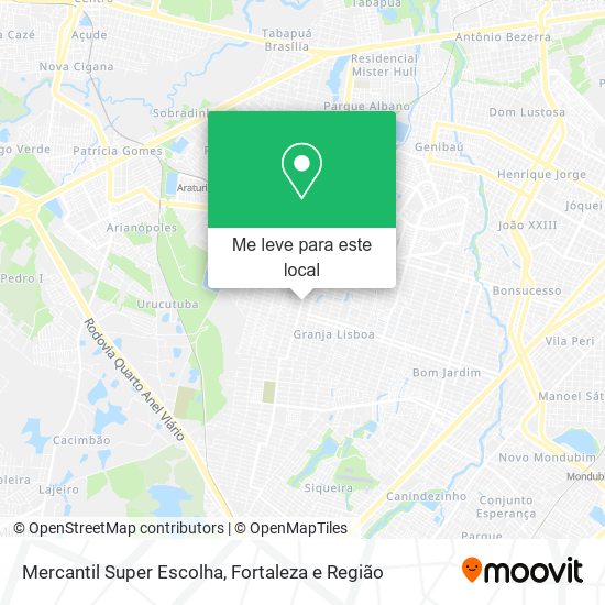 Mercantil Super Escolha mapa