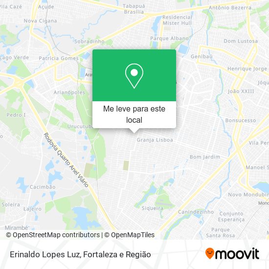 Erinaldo Lopes Luz mapa