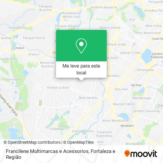 Francilene Multimarcas e Acessorios mapa