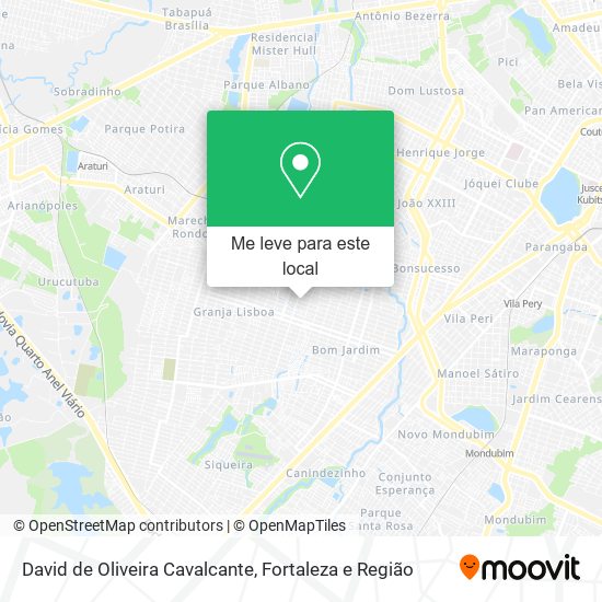 David de Oliveira Cavalcante mapa