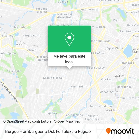 Burgue Hamburgueria Dsl mapa