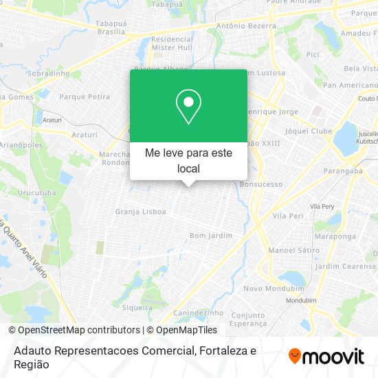 Adauto Representacoes Comercial mapa