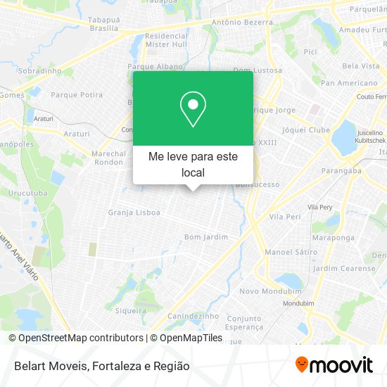 Belart Moveis mapa