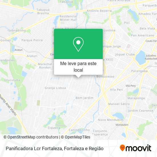 Panificadora Lcr Fortaleza mapa