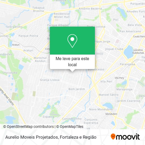 Aurelio Moveis Projetados mapa