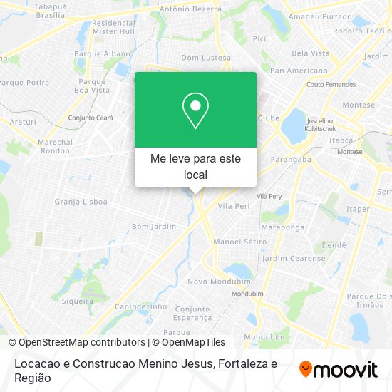 Locacao e Construcao Menino Jesus mapa