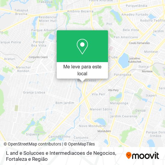 L and e Solucoes e Intermediacoes de Negocios mapa