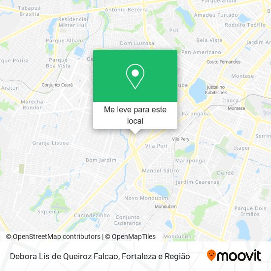 Debora Lis de Queiroz Falcao mapa