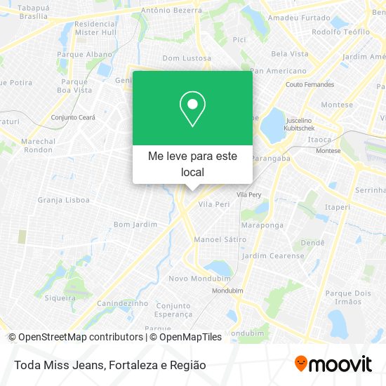 Toda Miss Jeans mapa