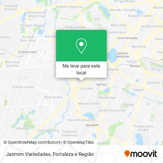 Jasmim Variedades mapa