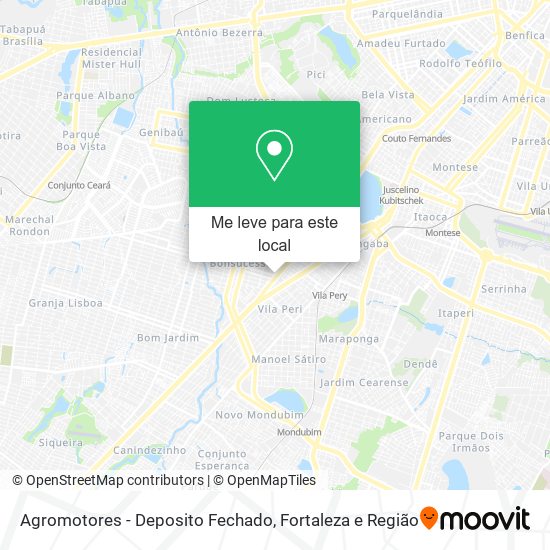 Agromotores - Deposito Fechado mapa