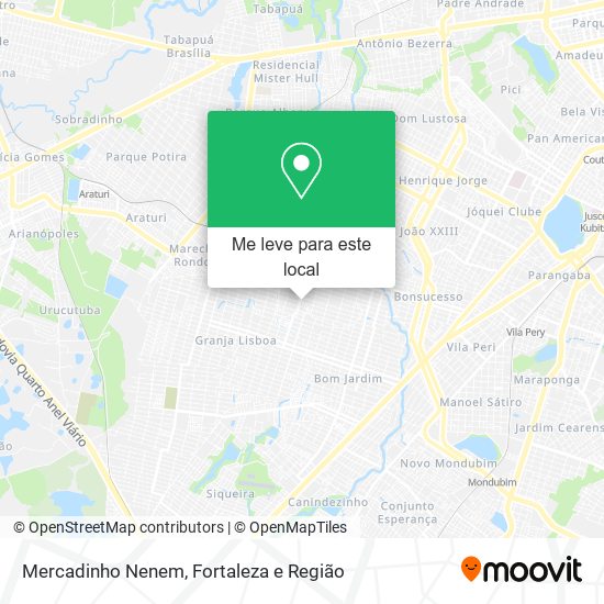 Mercadinho Nenem mapa