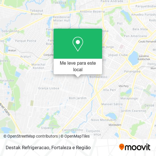 Destak Refrigeracao mapa