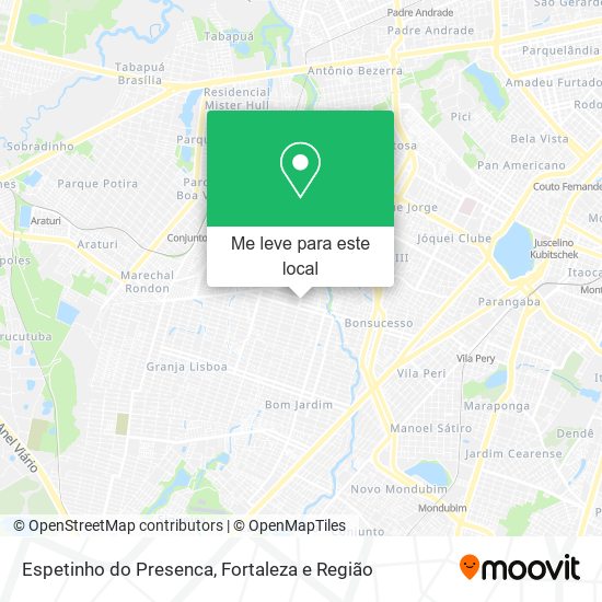 Espetinho do Presenca mapa