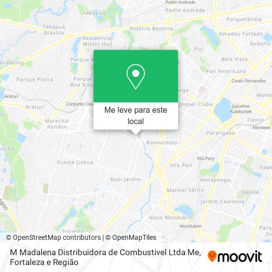 M Madalena Distribuidora de Combustivel Ltda Me mapa