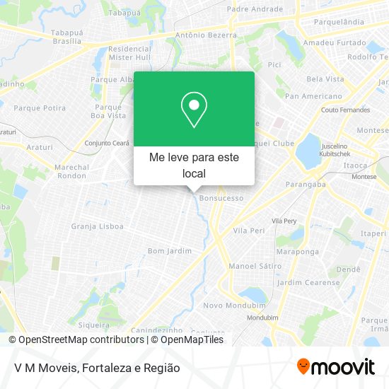 V M Moveis mapa