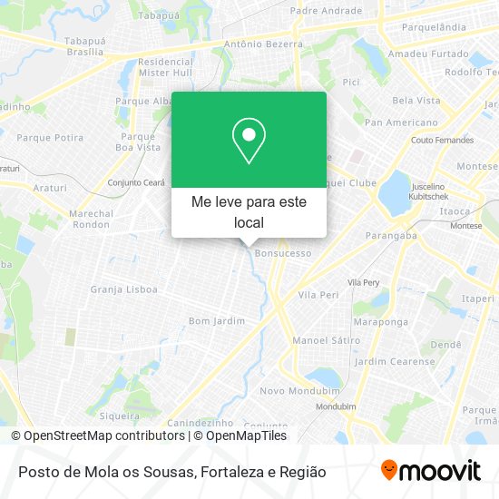 Posto de Mola os Sousas mapa