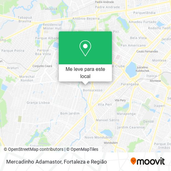 Mercadinho Adamastor mapa