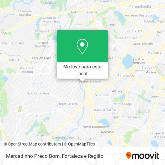 Mercadinho Preco Bom mapa