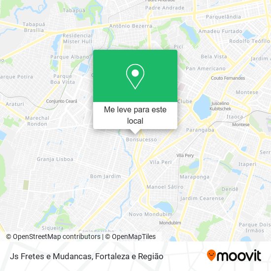 Js Fretes e Mudancas mapa