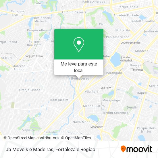Jb Moveis e Madeiras mapa