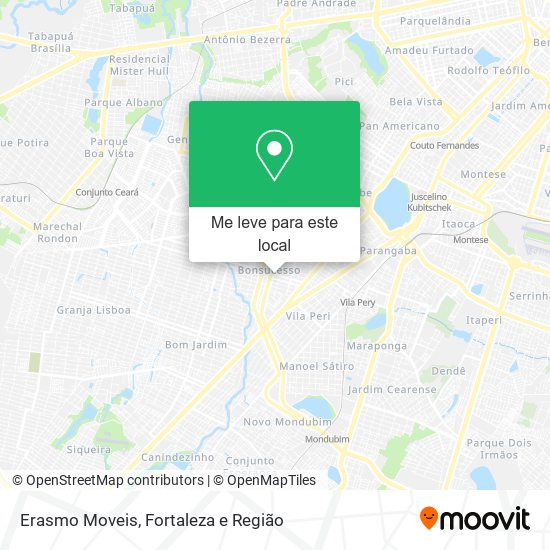 Erasmo Moveis mapa