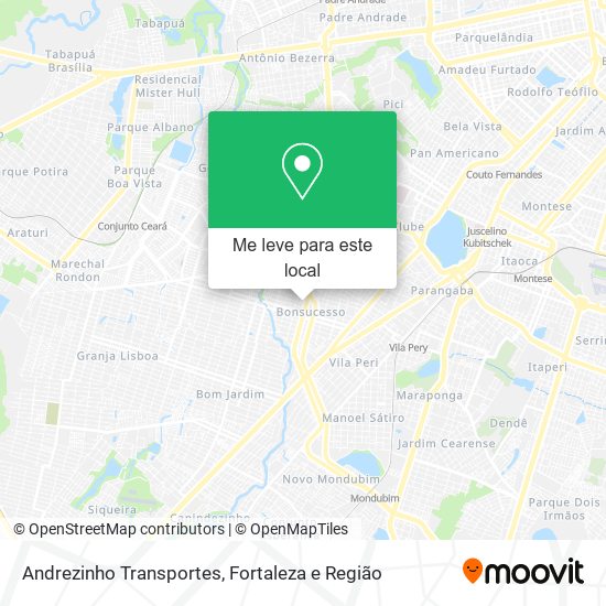 Andrezinho Transportes mapa