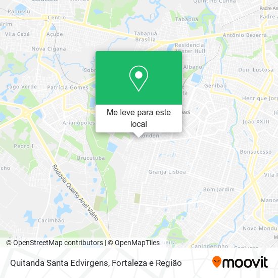 Quitanda Santa Edvirgens mapa