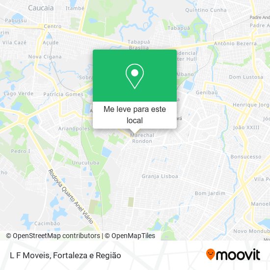 L F Moveis mapa