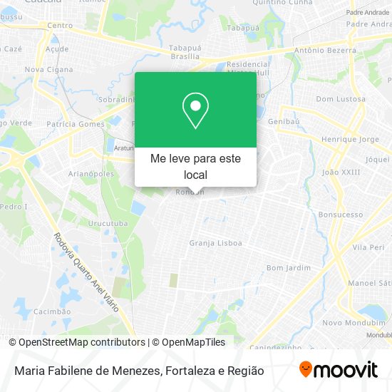 Maria Fabilene de Menezes mapa