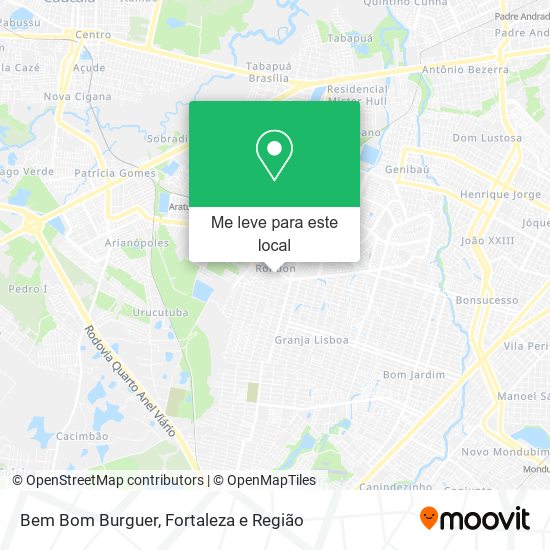 Bem Bom Burguer mapa