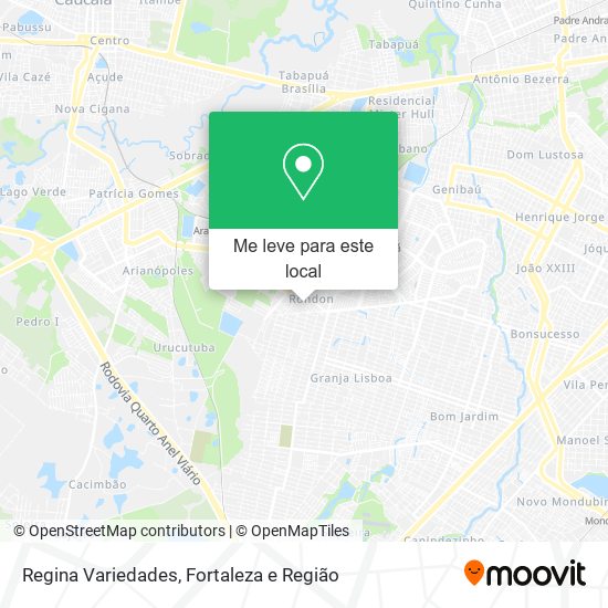 Regina Variedades mapa