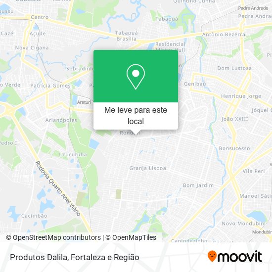 Produtos Dalila mapa