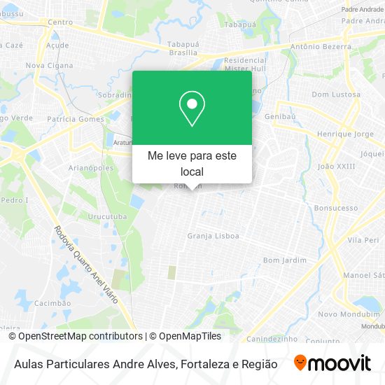 Aulas Particulares Andre Alves mapa