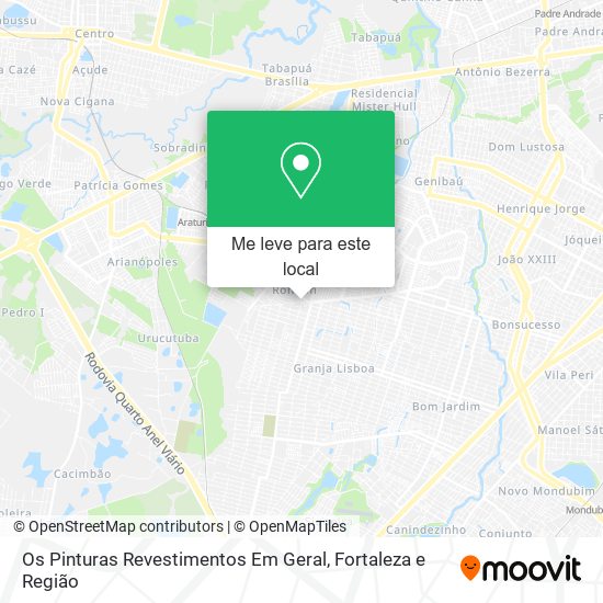 Os Pinturas Revestimentos Em Geral mapa