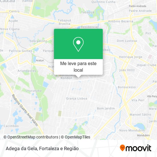 Adega da Gela mapa