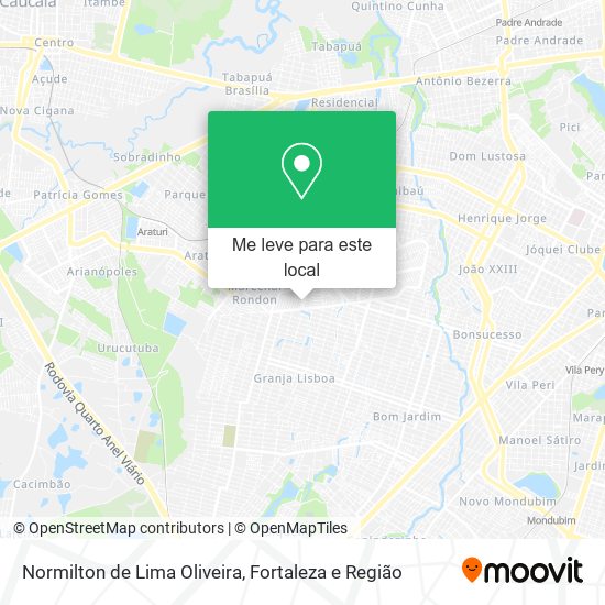 Normilton de Lima Oliveira mapa