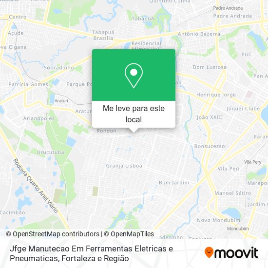 Jfge Manutecao Em Ferramentas Eletricas e Pneumaticas mapa