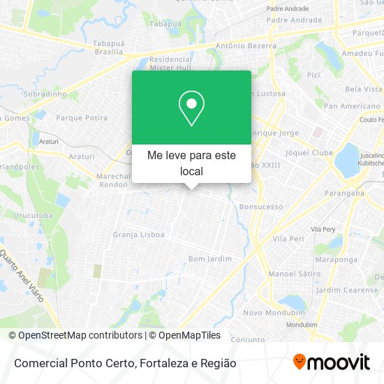 Comercial Ponto Certo mapa