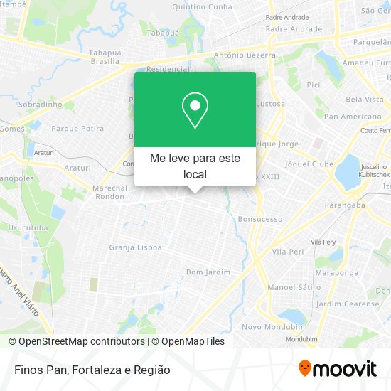 Finos Pan mapa