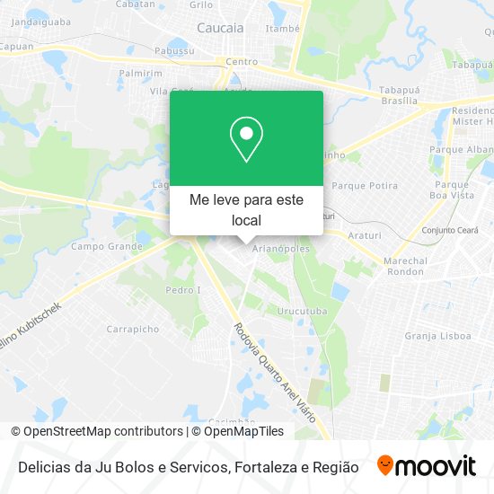 Delicias da Ju Bolos e Servicos mapa