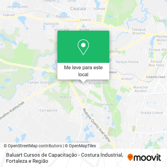 Baluart Cursos de Capacitação - Costura Industrial mapa